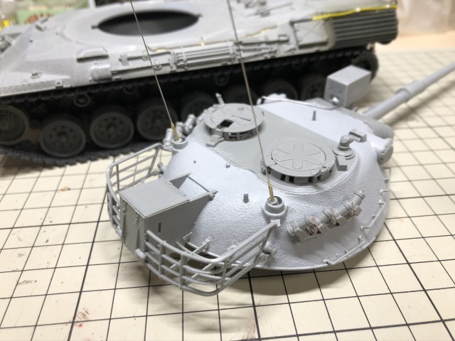 ＜LEOPARD 1 製作記＞ アンテナ仮組