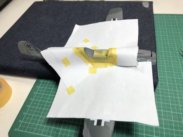 <Bf109 T-2 製作記> 何度もマスキング