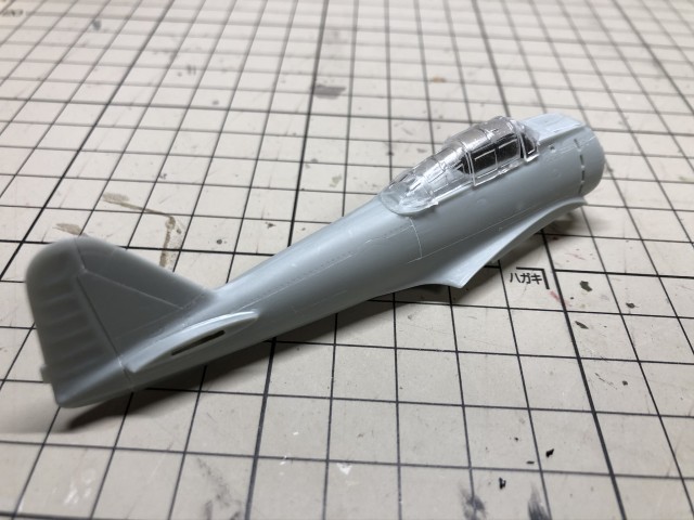 <二式水戦 製作記> キャノピー載せて確認