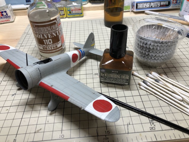 ＜九七式戦闘機 製作記＞ ウォッシング