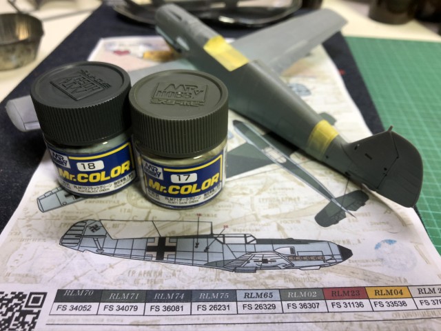 <Bf109 E-4/B 製作記> 色で悩む