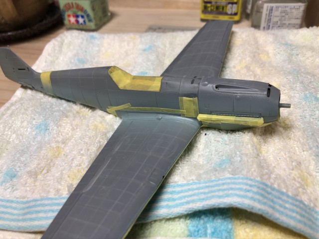 <Bf109 E-4/B 製作記> フィレットのマスキング