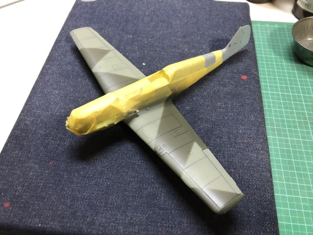 <Bf109 E-4/B 製作記> 翼上面終了