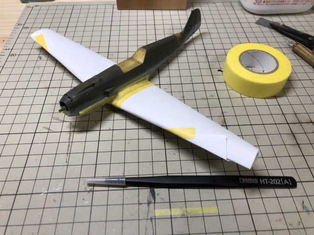 <Bf109 E-4/B 製作記> 迷彩再チャレンジ