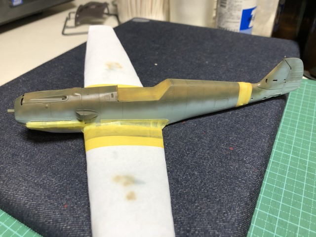 <Bf109 E-4/B 製作記> RLM79吹きなおし