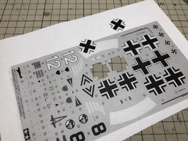 <Bf109 E-4/B 製作記> マスキング開始