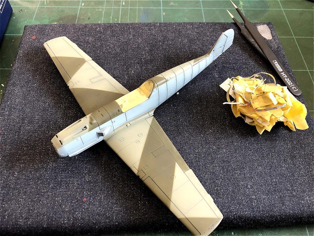 ＜Bf109 E-3 製作記＞ 迷彩塗装終了