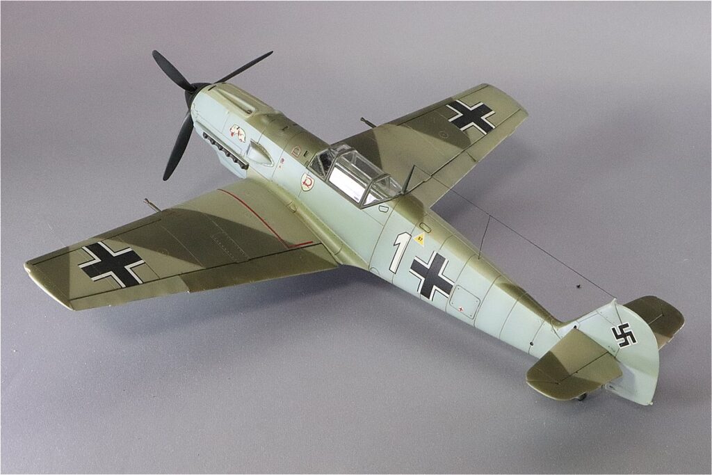 ＜Bf109 E-3 製作記＞ 完成出す～左斜め後方から