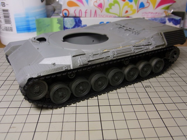 ＜LEOPARD 1 製作記＞ 足回りの塗装#1