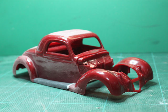 ＜1936 Ford Coupe 製作記＞ 形状確認_セクショニング後２