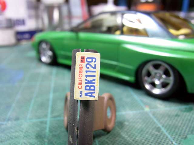 <R32 Skyline 製作記> ナンバープレート