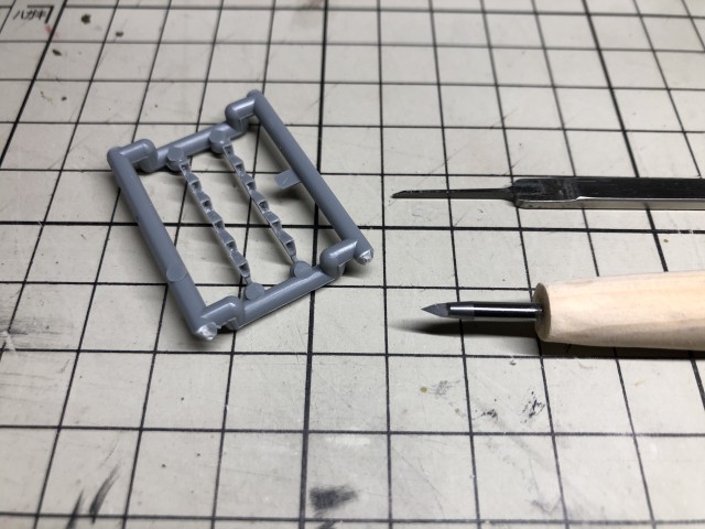 <Bf109 E-4/B 製作記> 排気管の掘り込み